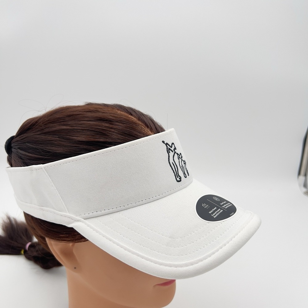 Under Armour White Golf Visor Adjustable Performance Sports Sun Visorā Hat